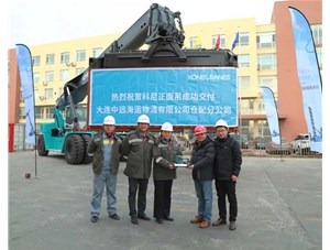 成功交付！科尼正面吊助力中遠(yuǎn)海運(yùn)遠(yuǎn)洋場站